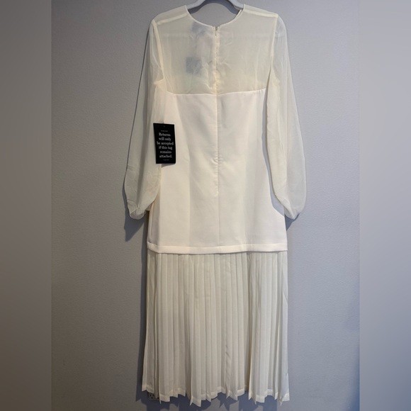 Tuckernuck Ivory Chiffon Pleated Lorraine Dress - Picture 7 of 11